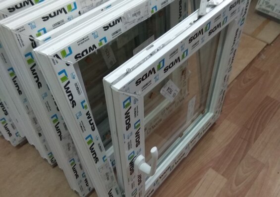 ЭНЕРГО-ОКНО ПВХ ПОВОРОТНО-ОТКИДНОЕ 600 на 600