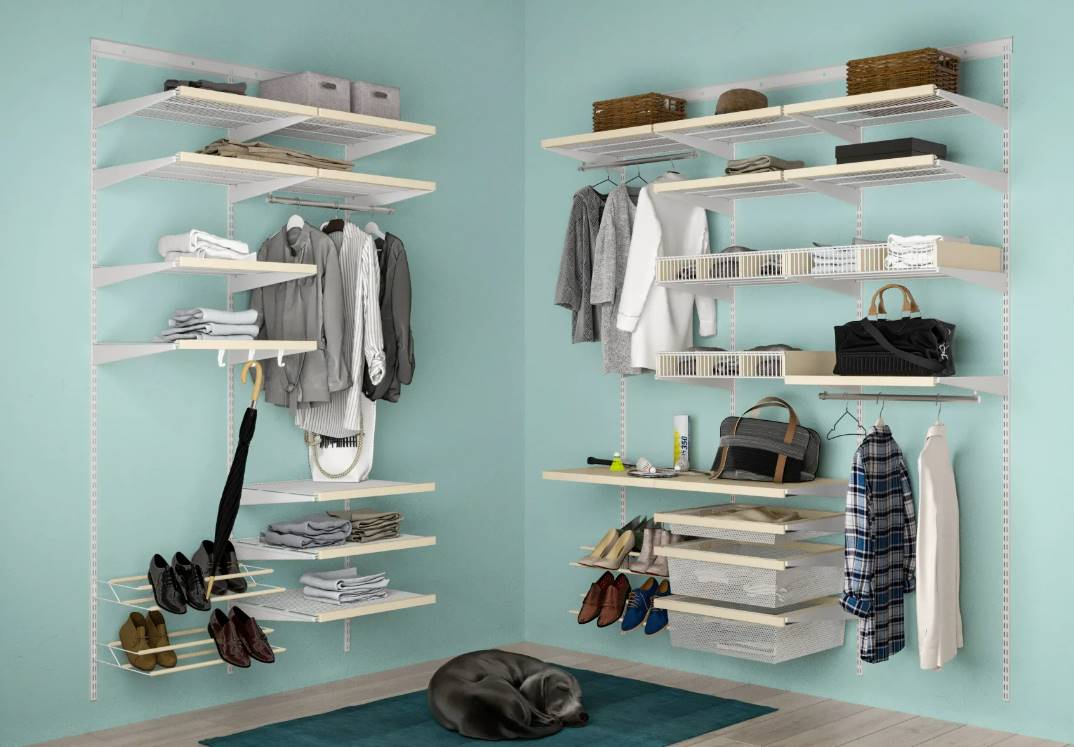 Гардеробные системы: преимущества конструкций
